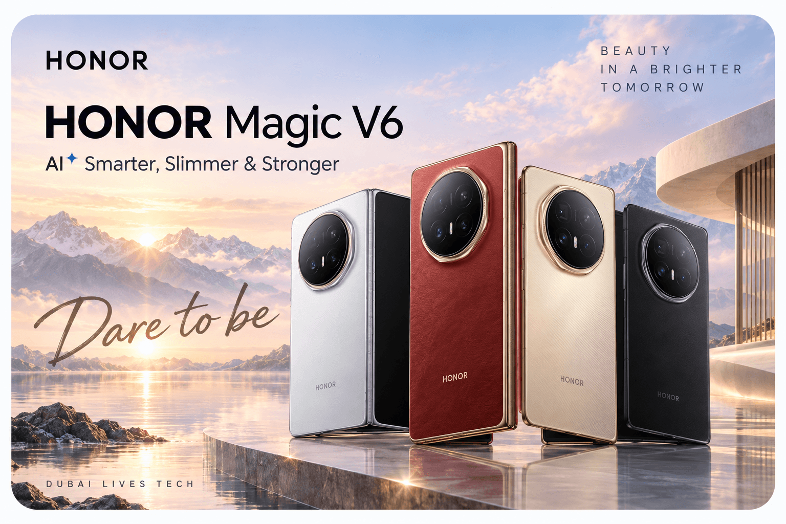 HONOR Magic V6 colour lineup